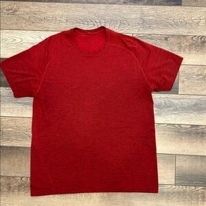 Red, Large, Lululemon Metal Vent Tech T